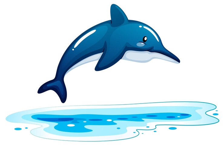 Vector Gratis seekor lumba-lumba
