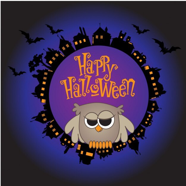 Vector Gratis selamat halloween