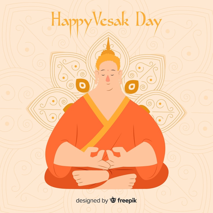 Vector Gratis selamat hari raya waisak