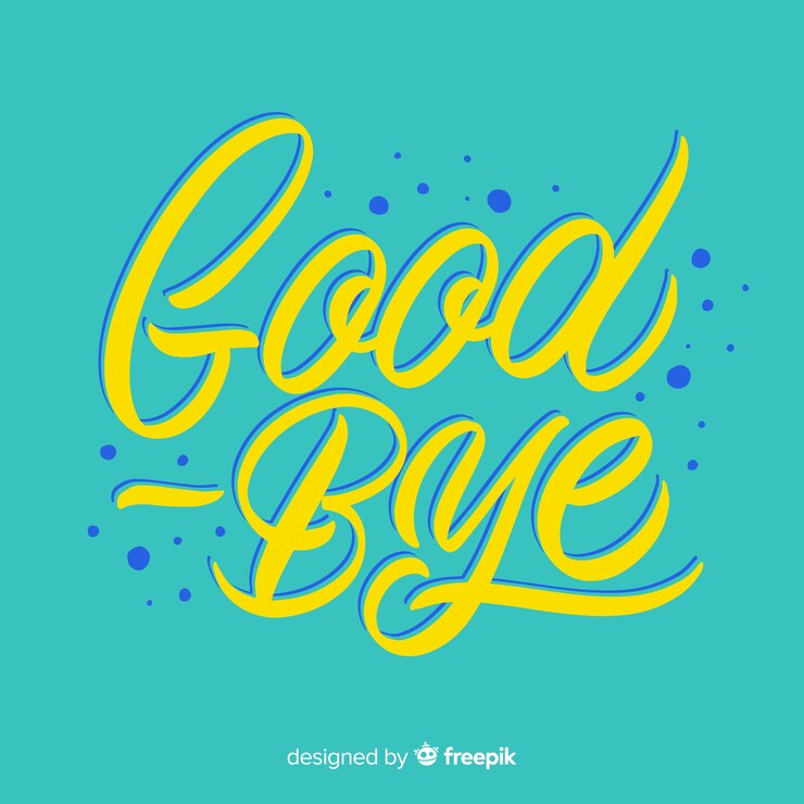 Vector Gratis selamat tinggal latar belakang