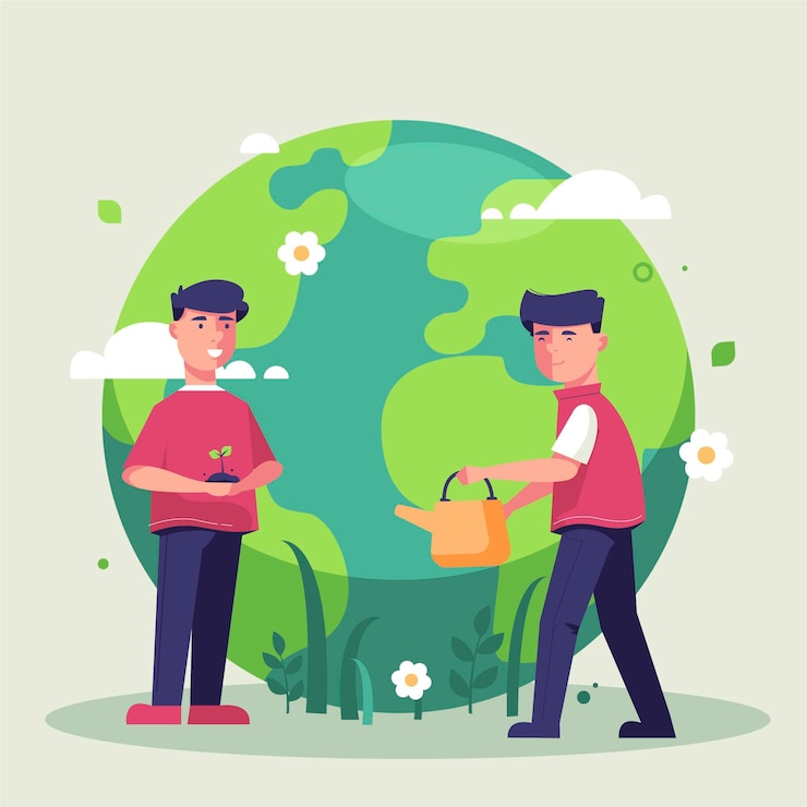 Vector Gratis selamatkan planet ini