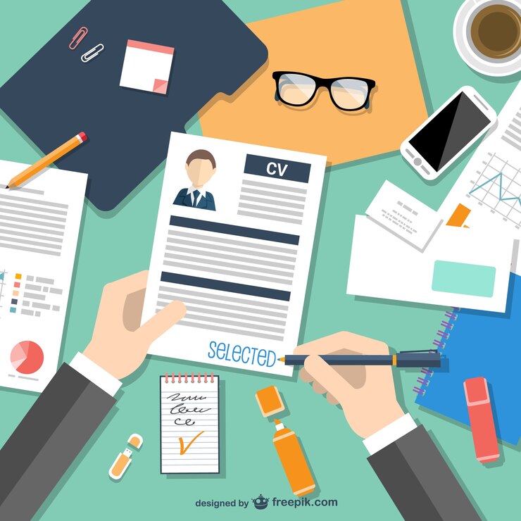 Vector Gratis selected resume