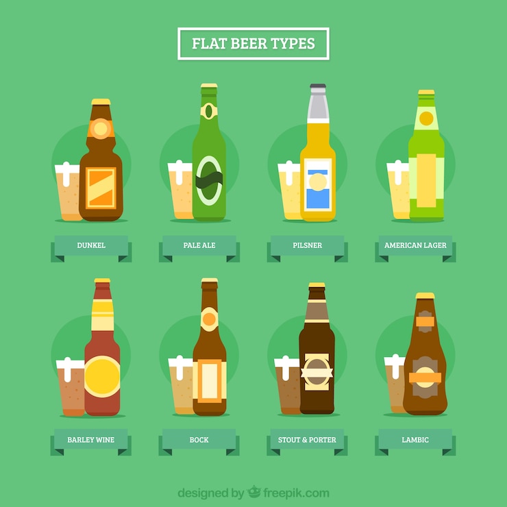 Vector Gratis selection of beers