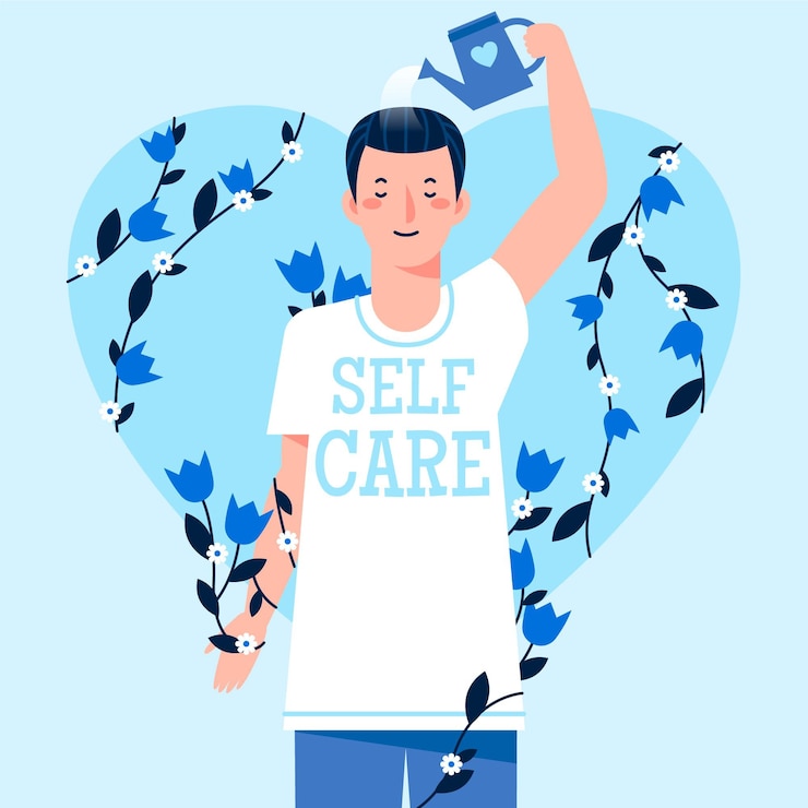 Vector Gratis self care concept illustration