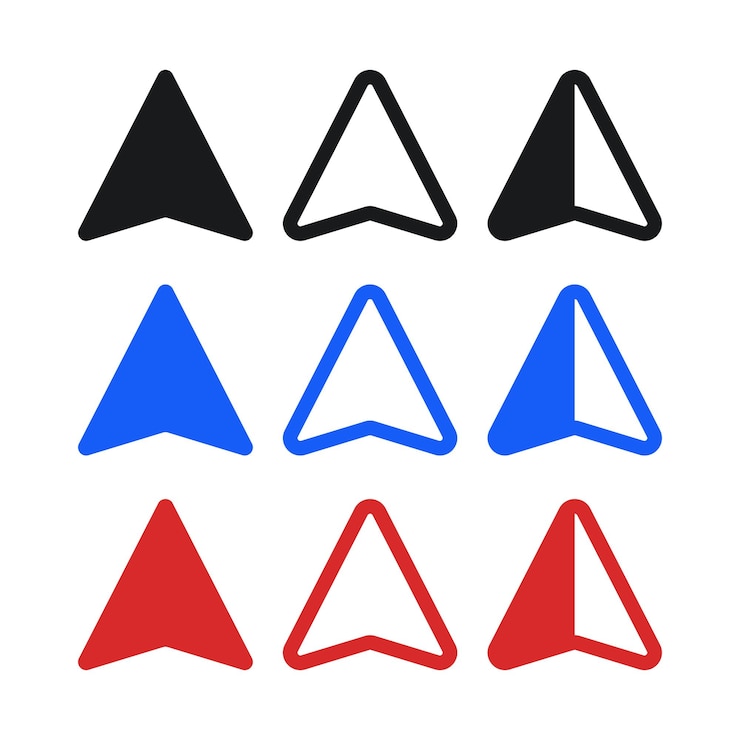 Vector Gratis send arrows set