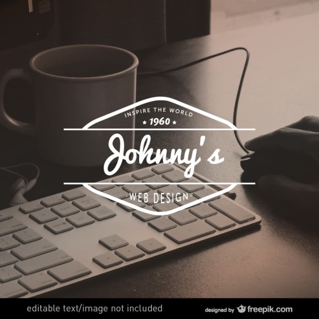 Vector Gratis seni logo desain retro