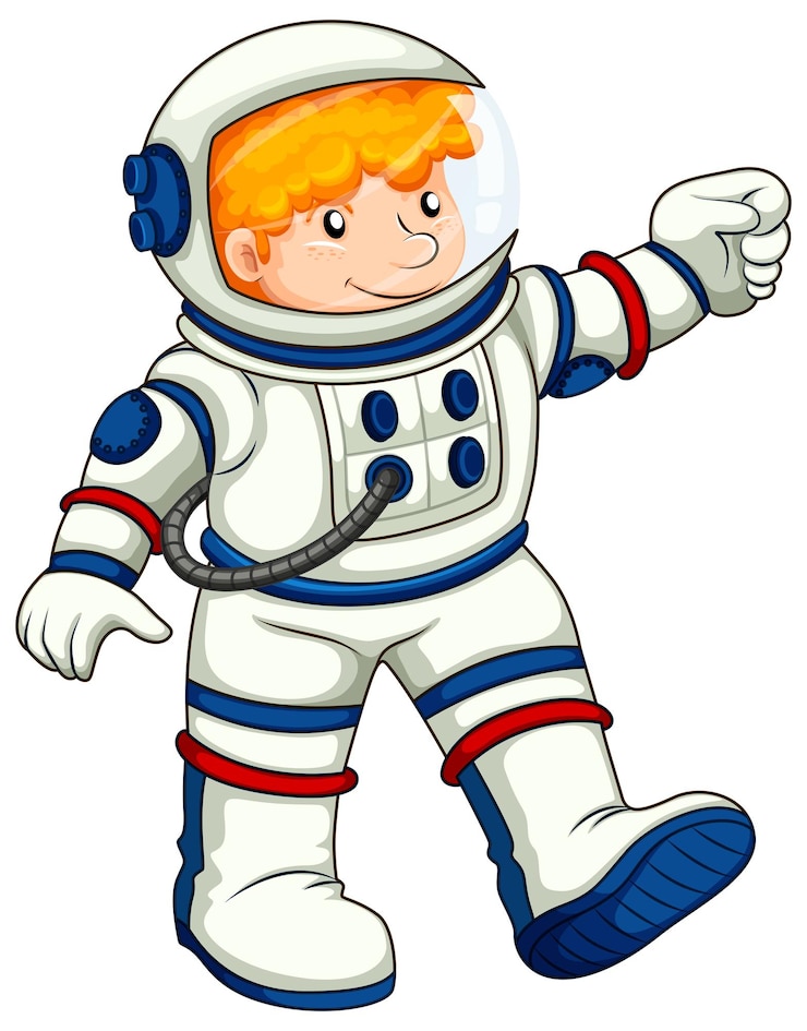 Vector Gratis seorang astronaut