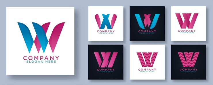 Vector Gratis set collection of initial monogram letter m logo design vector illustration