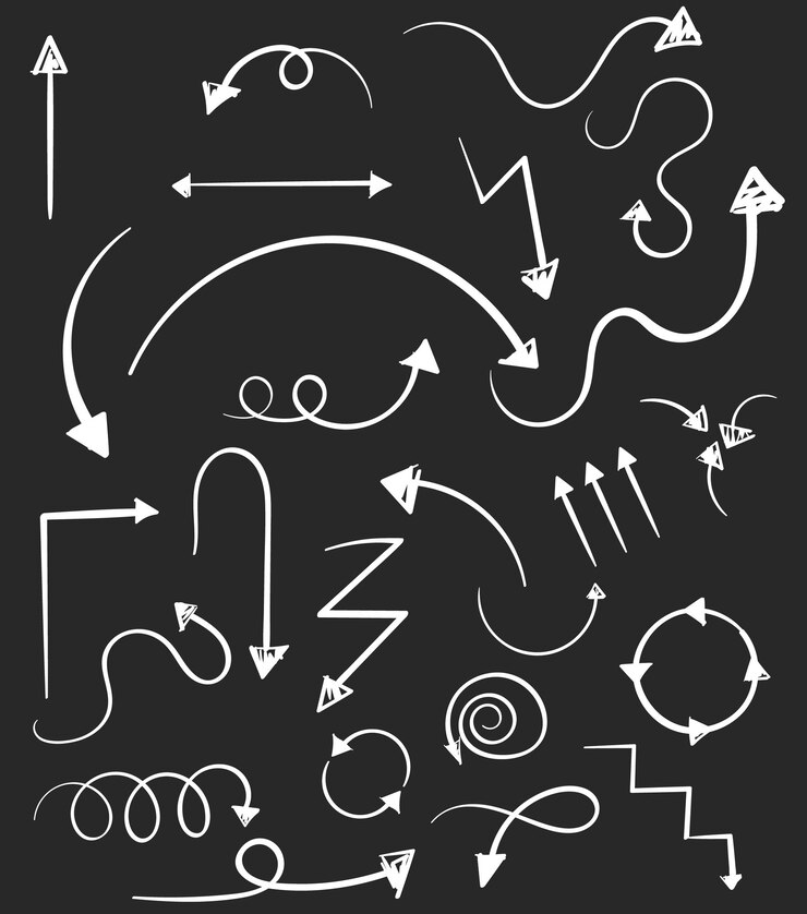 Vector Gratis set ikon doodle digambar tangan