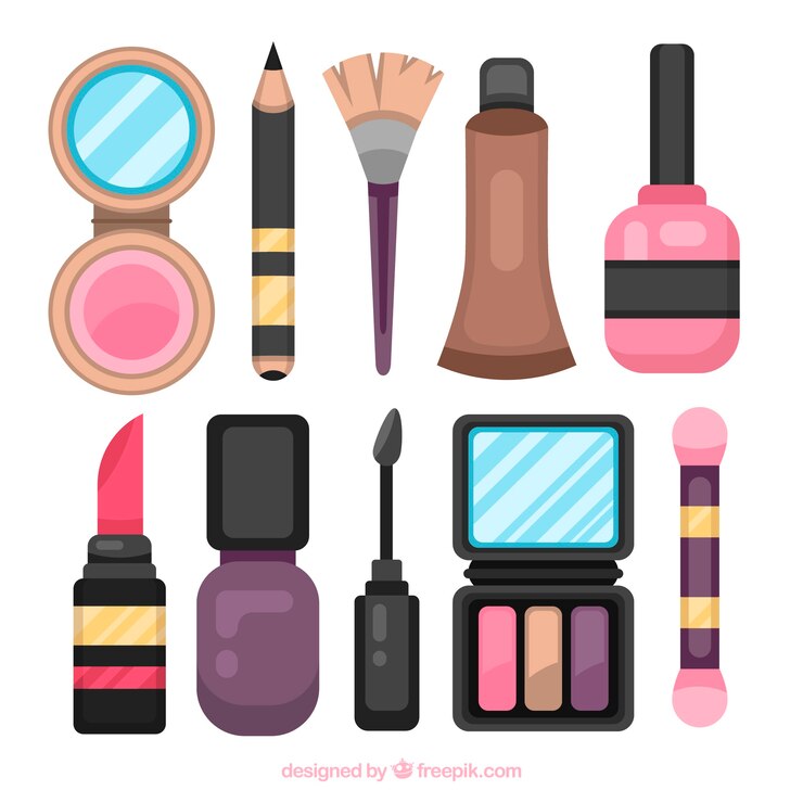 Vector Gratis set kosmetik