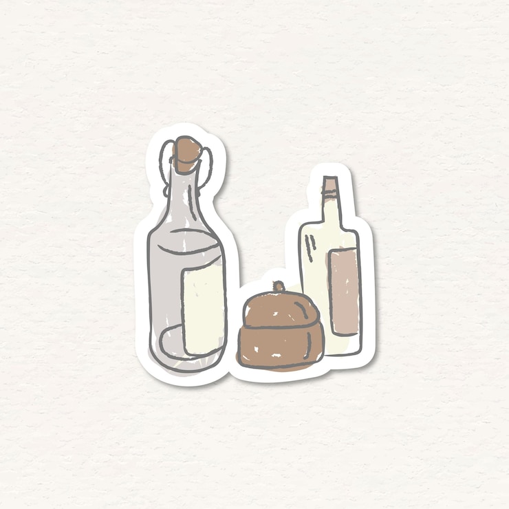 Vector Gratis set of condiment sticker vector