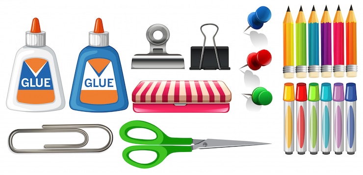 Vector Gratis set of stationary object