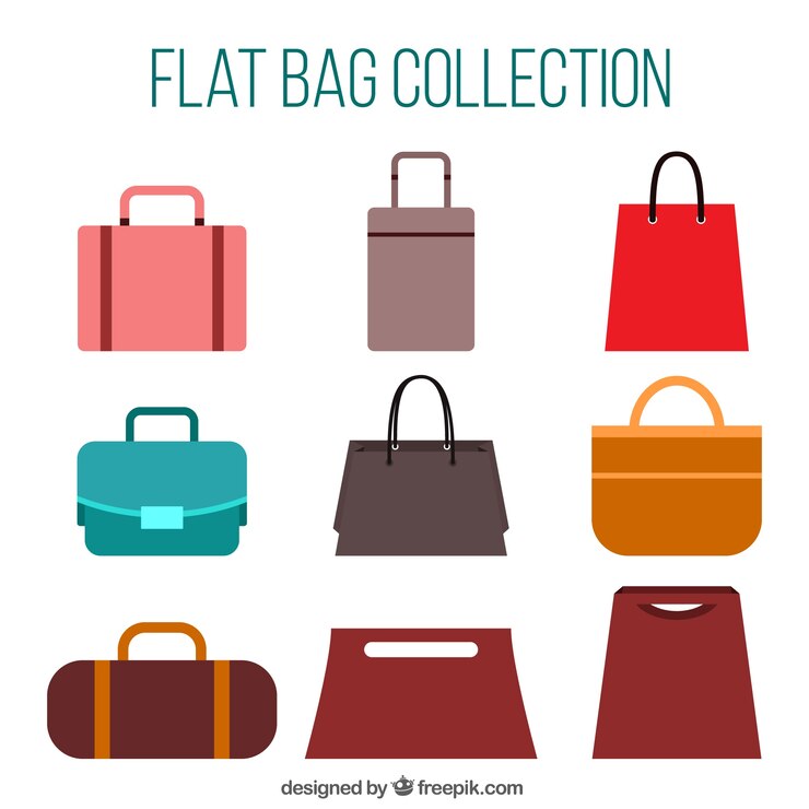 Vector Gratis set of stylish handbags