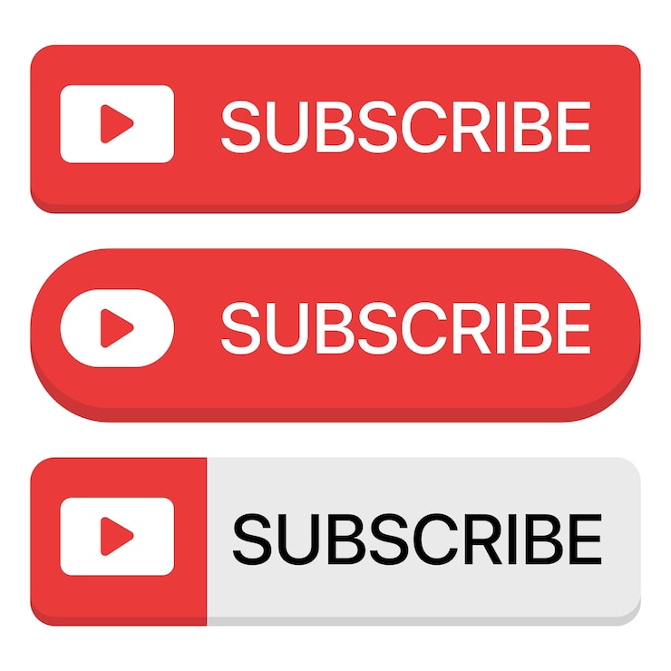Vector Gratis set of subscribe buttons