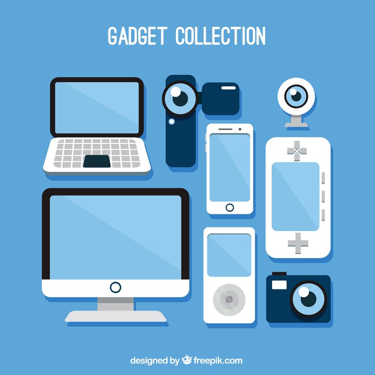 Vector Gratis set of technological gadgets