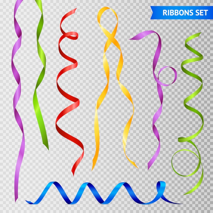 Vector Gratis set pita realistis