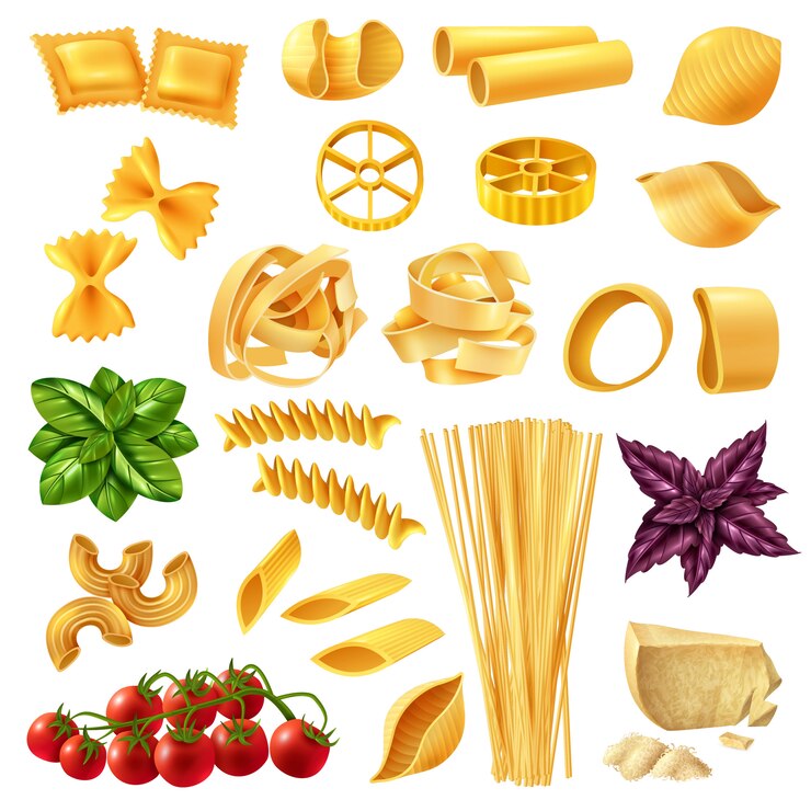 Vector Gratis set realistis pasta