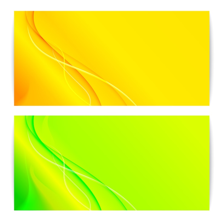 Vector Gratis set spanduk abstrak.