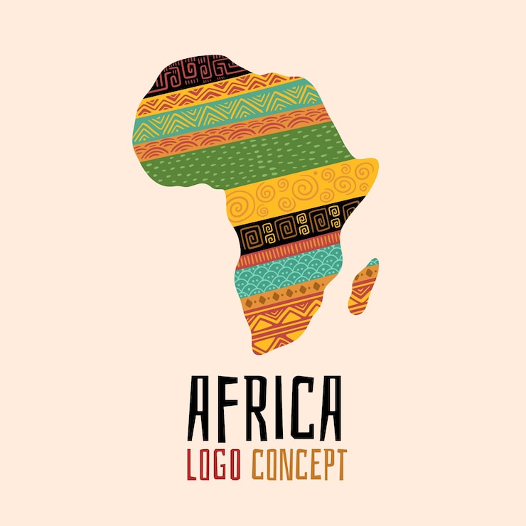 Vector Gratis set template logo afrika kreatif
