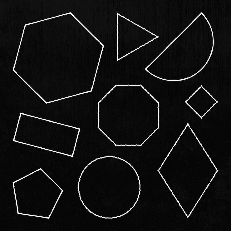 Vector Gratis set vektor bentuk geometris