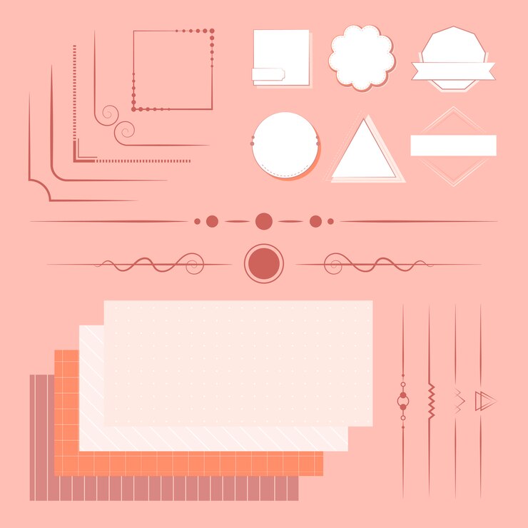 Vector Gratis set vektor elemen desain