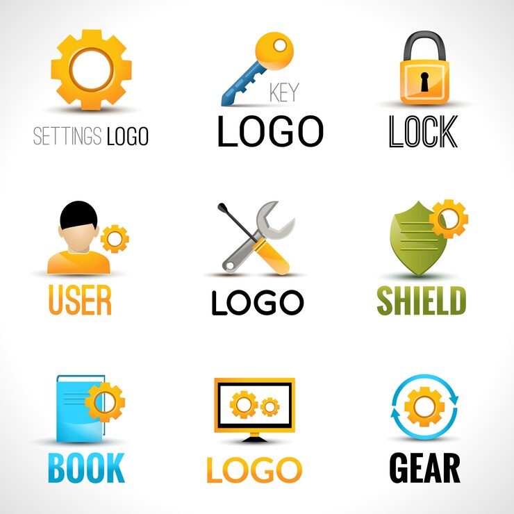 Vector Gratis settings logo set