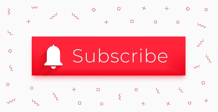 Vector Gratis share and subscribe button for social media web