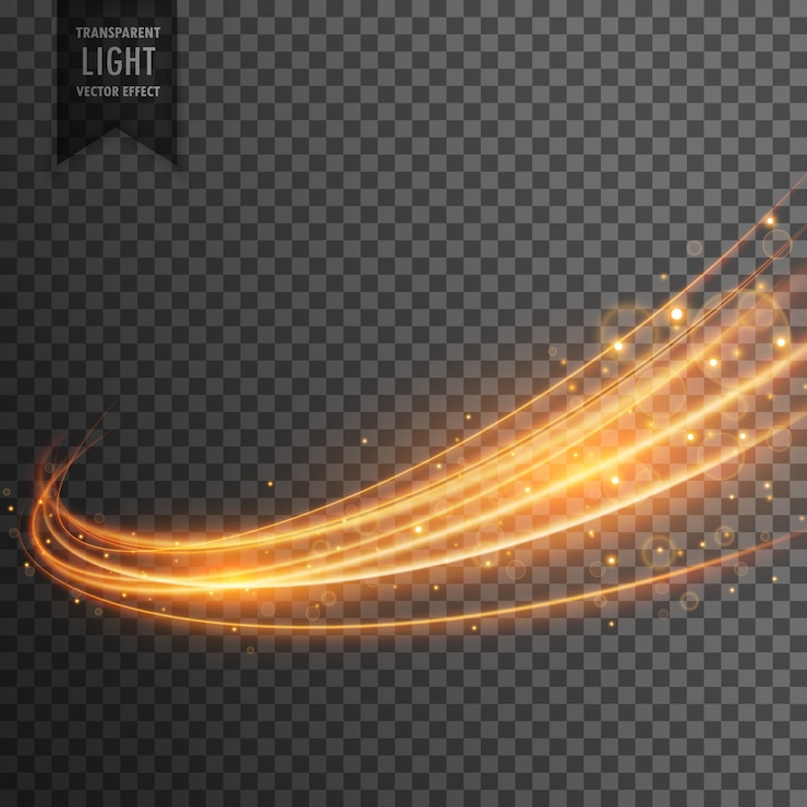 Vector Gratis shiny golden abstract lines