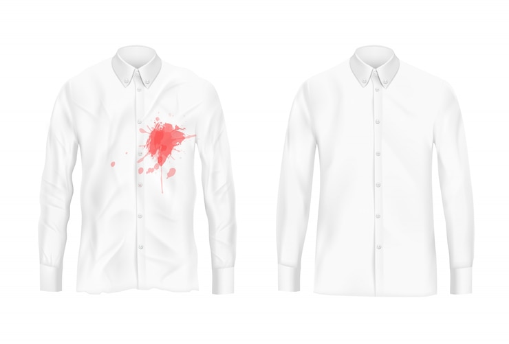 Vector Gratis shirt stain remover experiment vector concept