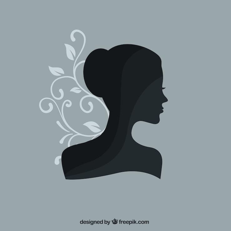 Vector Gratis siluet wanita