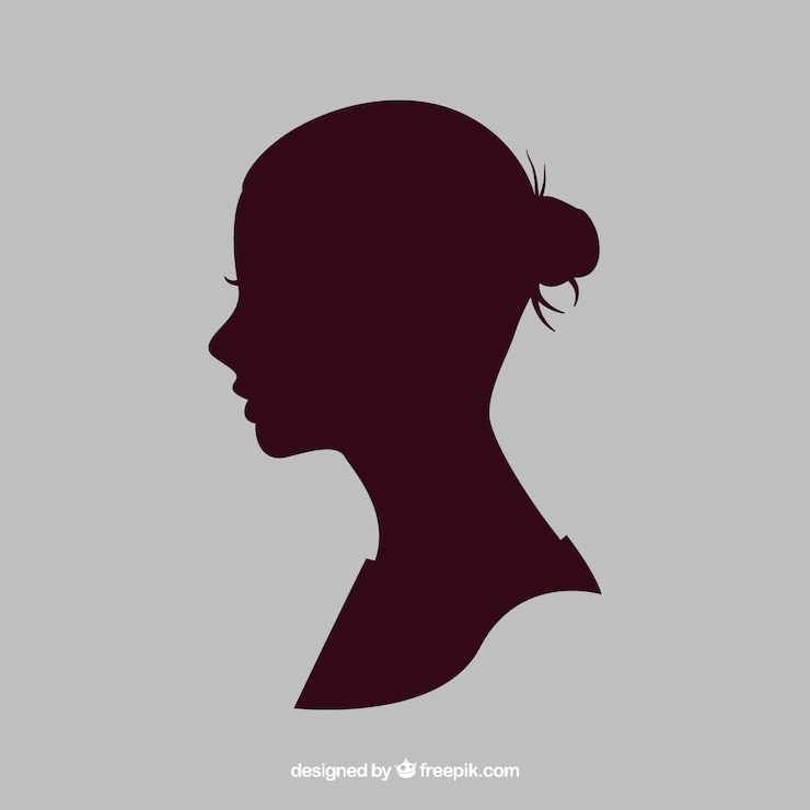 Vector Gratis siluet wanita