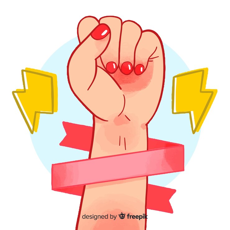 Vector Gratis simbol kepalan tangan perempuan