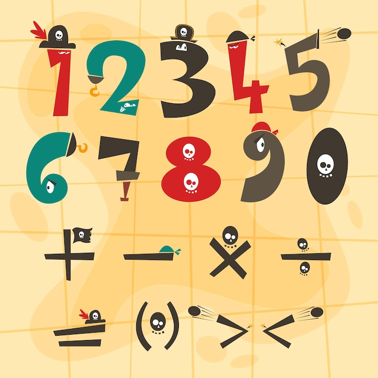 Vector Gratis simbol matematika digambar tangan
