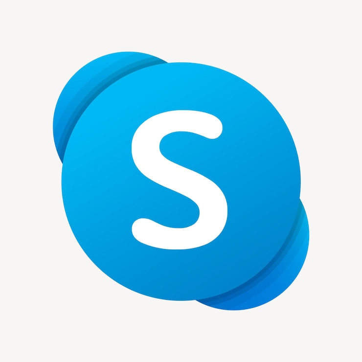 Vector Gratis skype vector social media icon. 7 june 2021 - bangkok, thailand