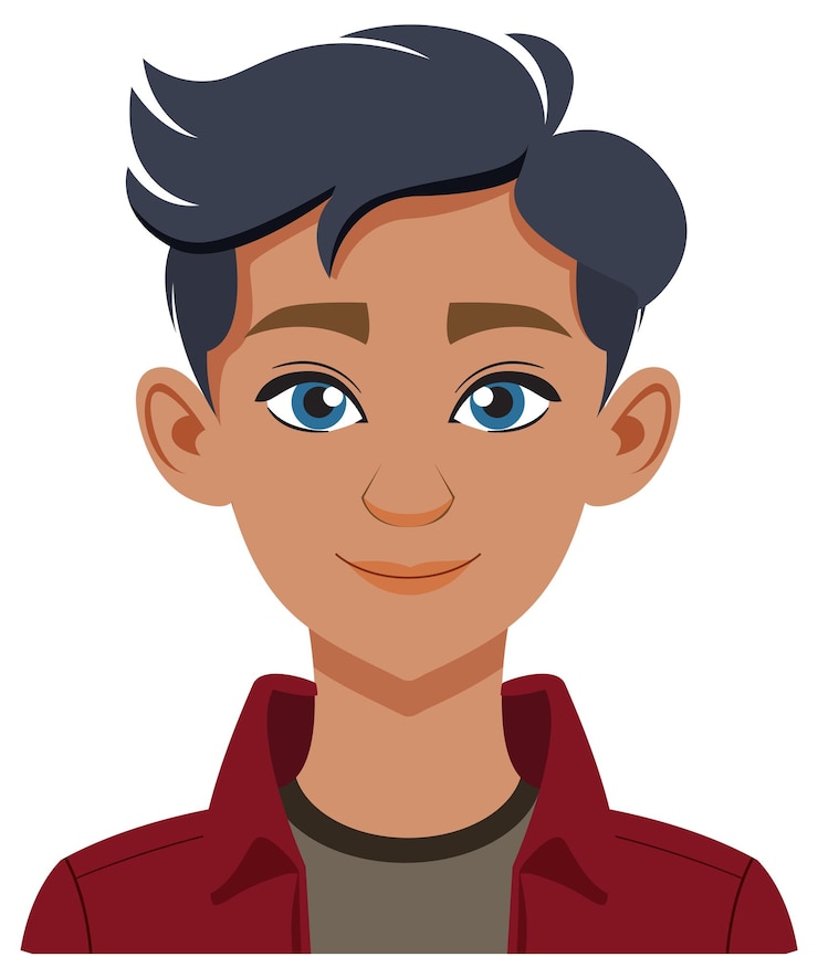 Vector Gratis smiling young man vector illustration
