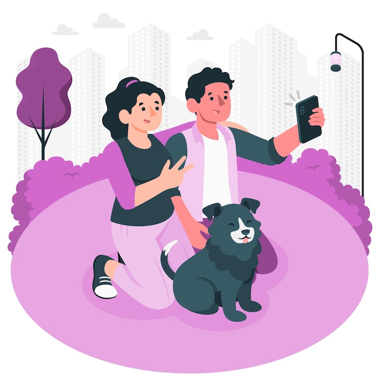 Vector Gratis snap the moment concept illustration