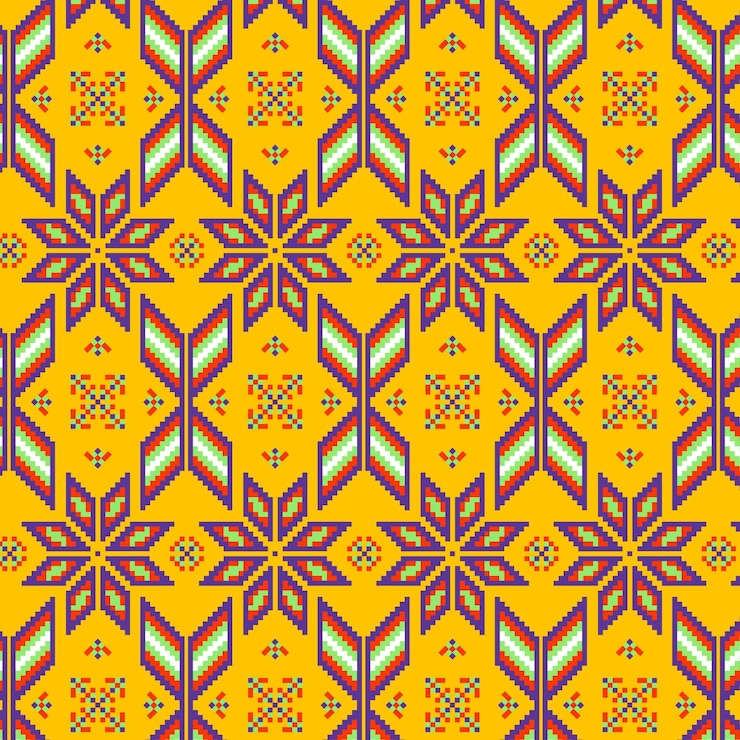Vector Gratis songket pattern texture ornament