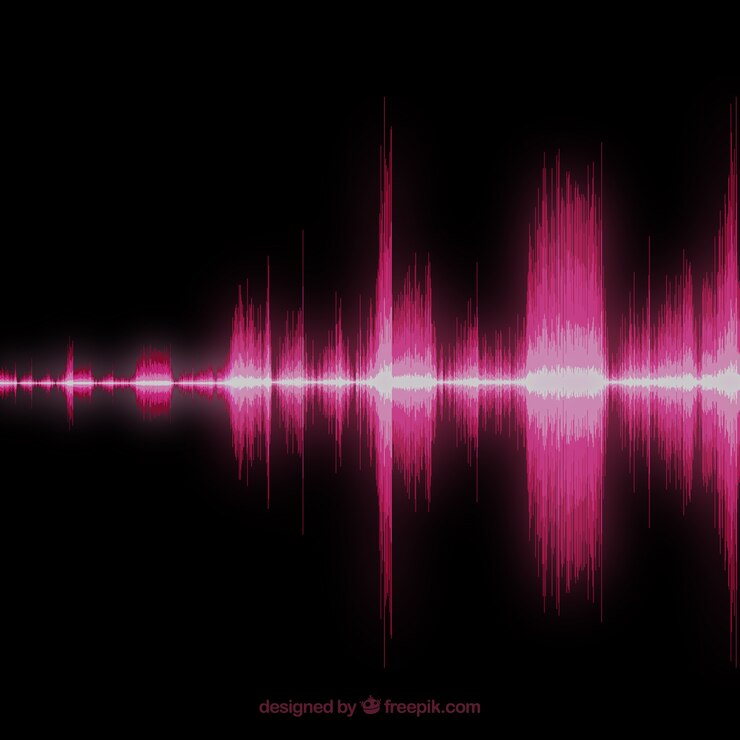Vector Gratis sound wave background