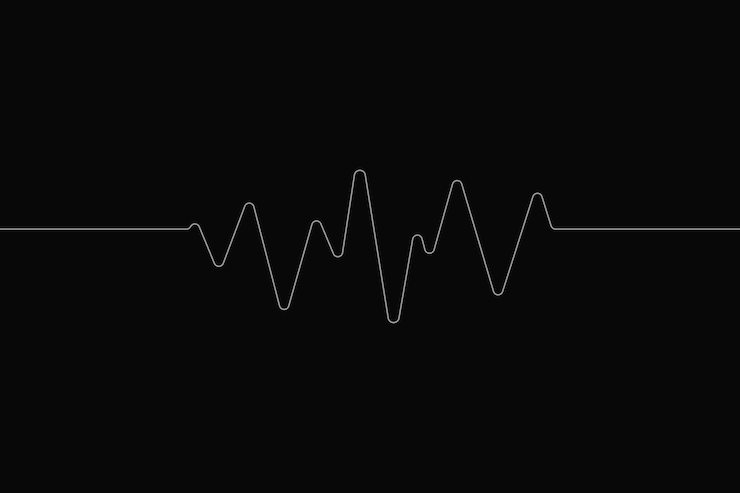 Vector Gratis sound wave black digital background entertainment technology