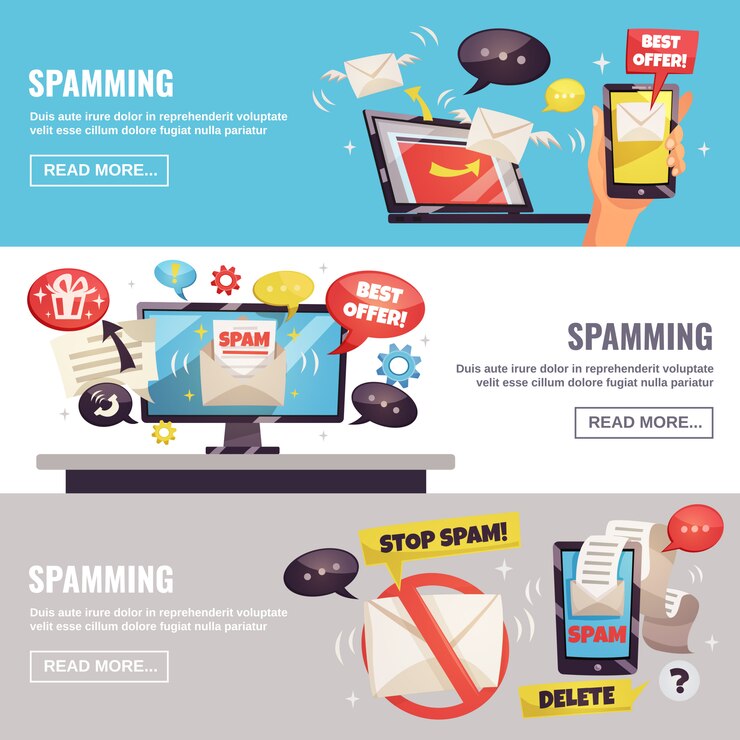 Vector Gratis spamming horizontal banners