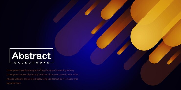 Vector Gratis spanduk latar belakang abstrak serbaguna warna-warni oranye ungu biru memphis