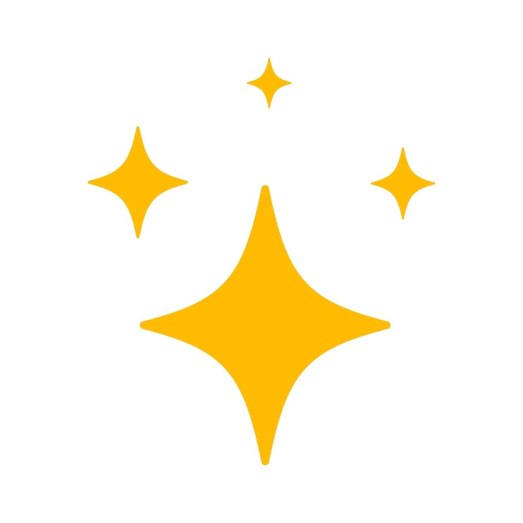 Vector Gratis sparkle stars flat style