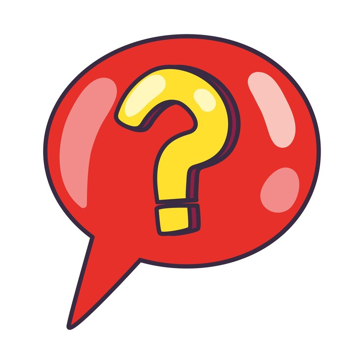 Vector Gratis speech bubble with interrogation sign help isolated icon