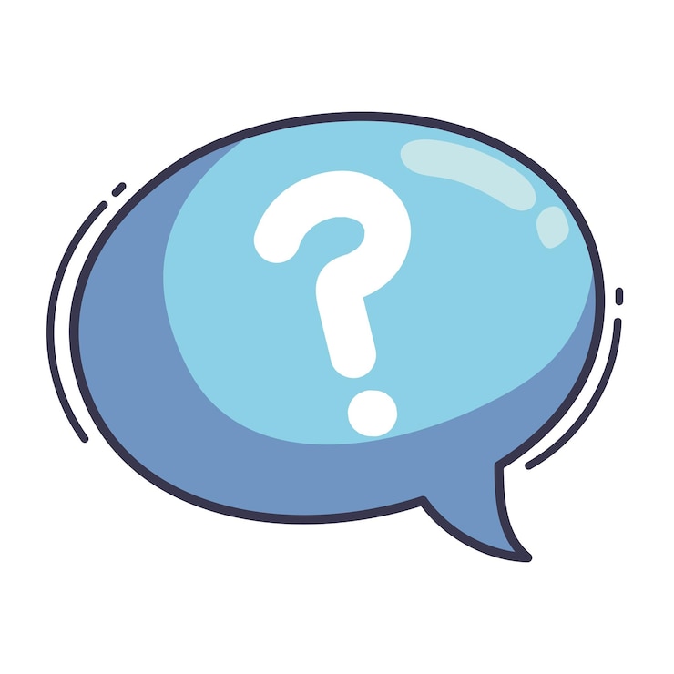 Vector Gratis speech bubble with interrogation sign icon
