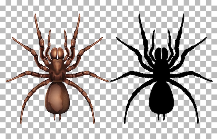 Vector Gratis spider on transparent
