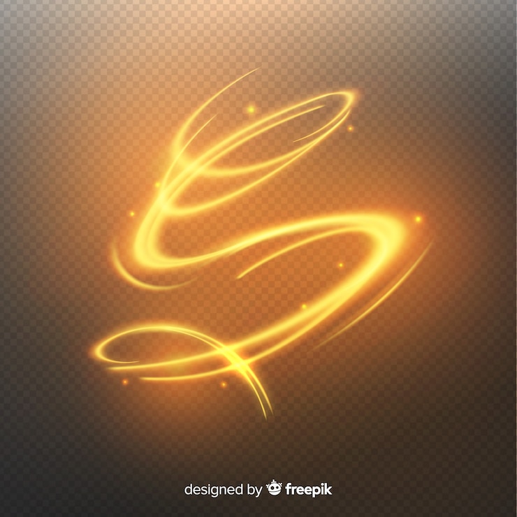 Vector Gratis spiral cerah keemasan