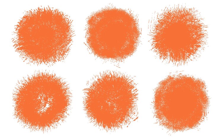 Vector Gratis splash grunge rounded collection