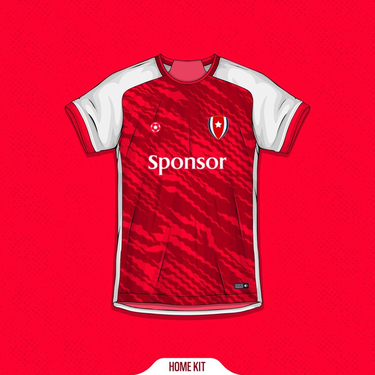 Vector Gratis sports shirt design ready to print - football shirt for sublimation