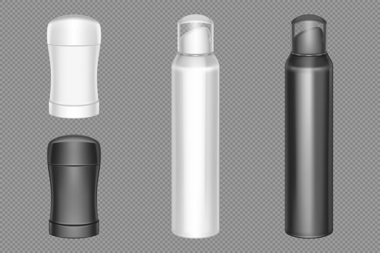Vector Gratis spray and deodorant stick packaging mockup