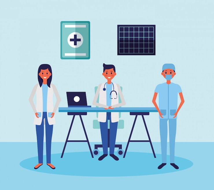 Vector Gratis staf tenaga medis